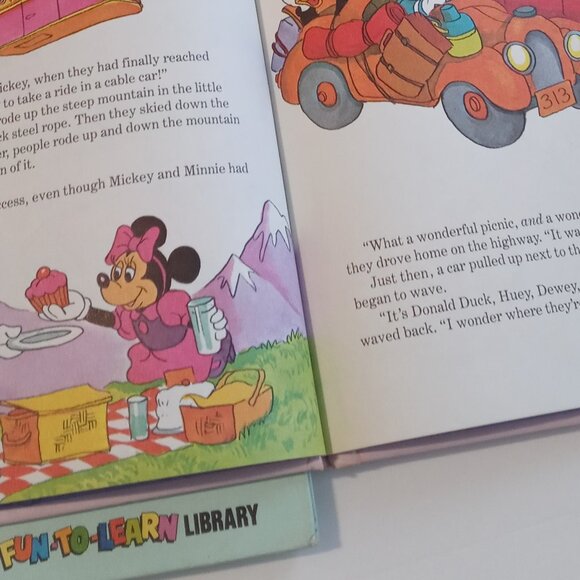 VTG Walt Disney Fun-To-Learn Library Volume Set 1983 Bantam Books Lot of 8 - Picture 10 of 13